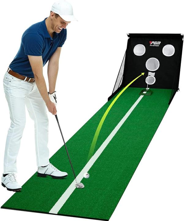 Immagine prodotto PGM Golf Puttingmatte – Golf-Übungsmatte mit Putting & Chipping Set