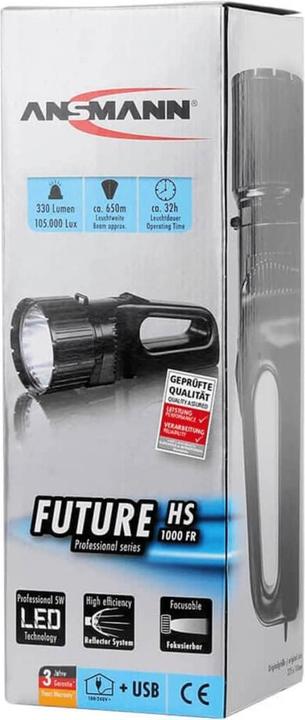 Image du produit Ansmann Lampe à main à piles noire (27.50 cm, 330 lm)