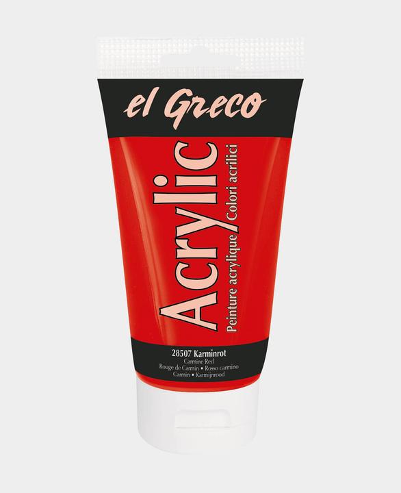 Actual product image Kreul el Greco Acrylic (Crimson, 150 ml)