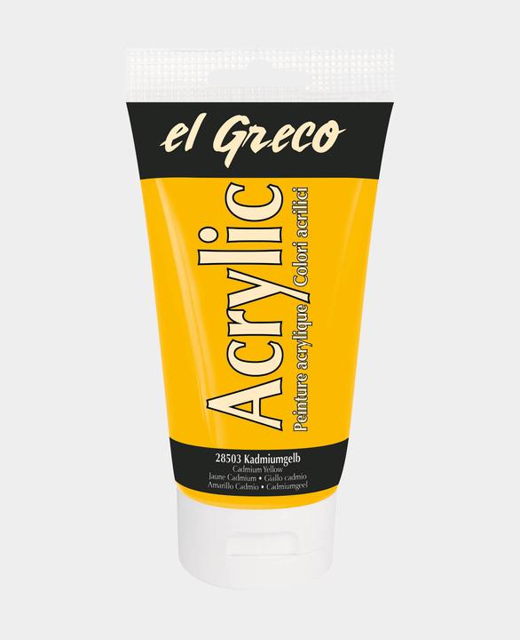 Actual product image Kreul el Greco Acrylic (Cadmium yellow, 150 ml)