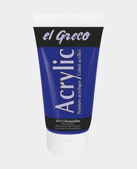 Actual product image Kreul el Greco Acrylic (Ultramarine blue, 150 ml)