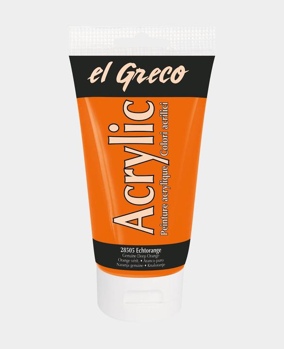 Actual product image Kreul el Greco Acrylic (Real orange, 150 ml)