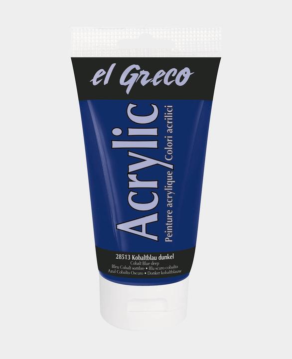 Actual product image Kreul el Greco Acrylic (Cobalt blue dark, 150 ml)