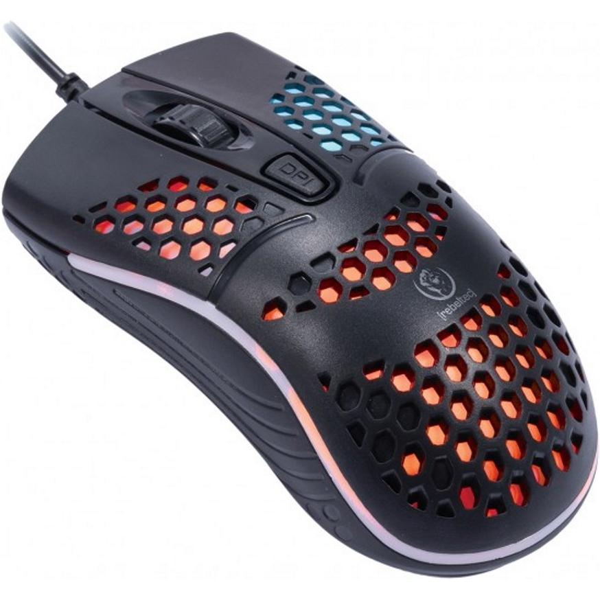 Rebeltec gaming mouse GHOST (Kabelgebunden), Maus, Schwarz
