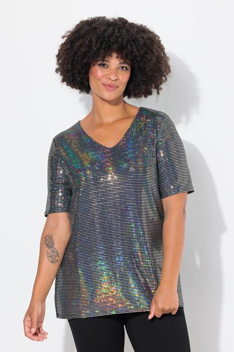 Produktbild Angel of Style T-Shirt, A-Linie, Paillettenoptik (48)