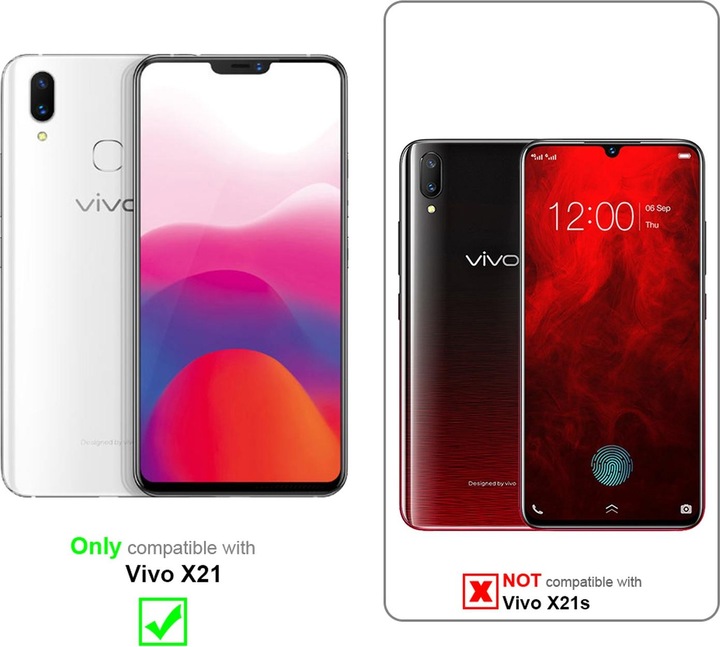 Actual product image Cadorabo Book Jeans Optics Cover (Vivo X21)