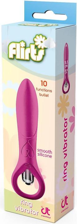 Actual product image Dreamtoys FLIRTS 10 Functions Ring Vibrator Pink