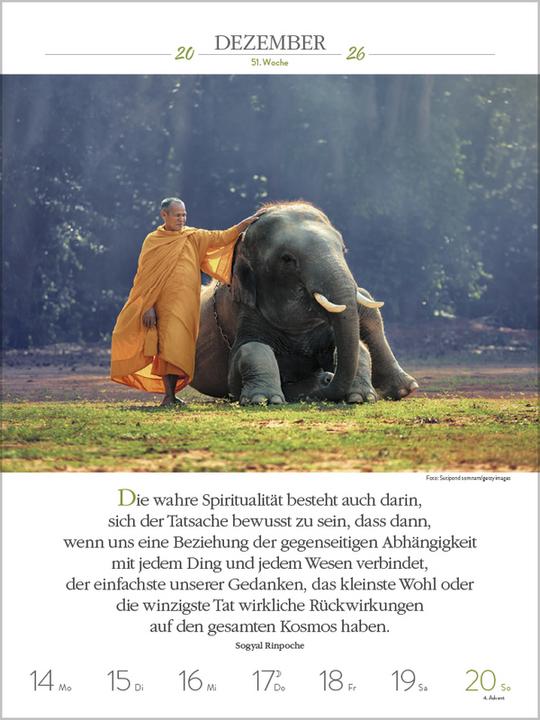 Produktbild Buddhistische Weisheiten 2026 (24 x 32 cm)
