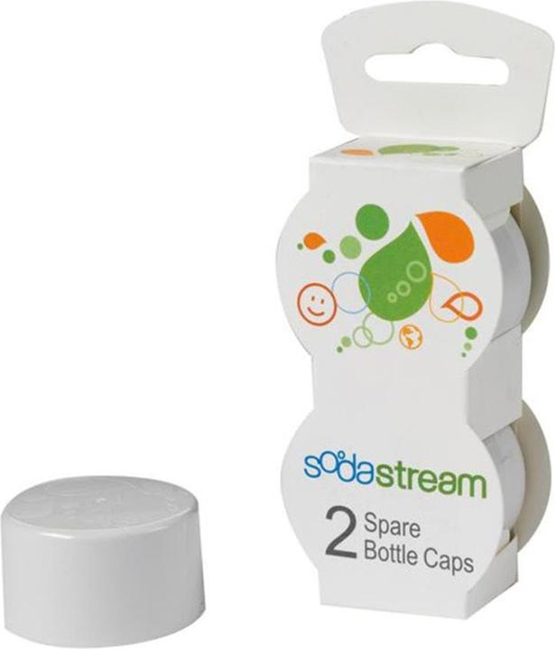 Actual product image SodaStream 2 replacement lids white