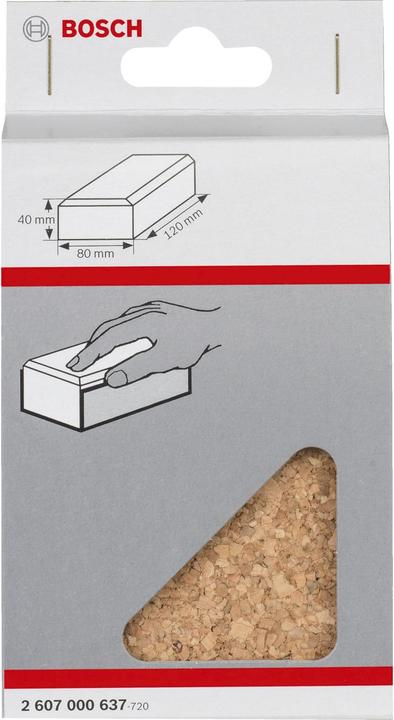Image du produit Bosch Professional Zubehör Bloc de ponçage, longueur x largeur : (P120, P80)