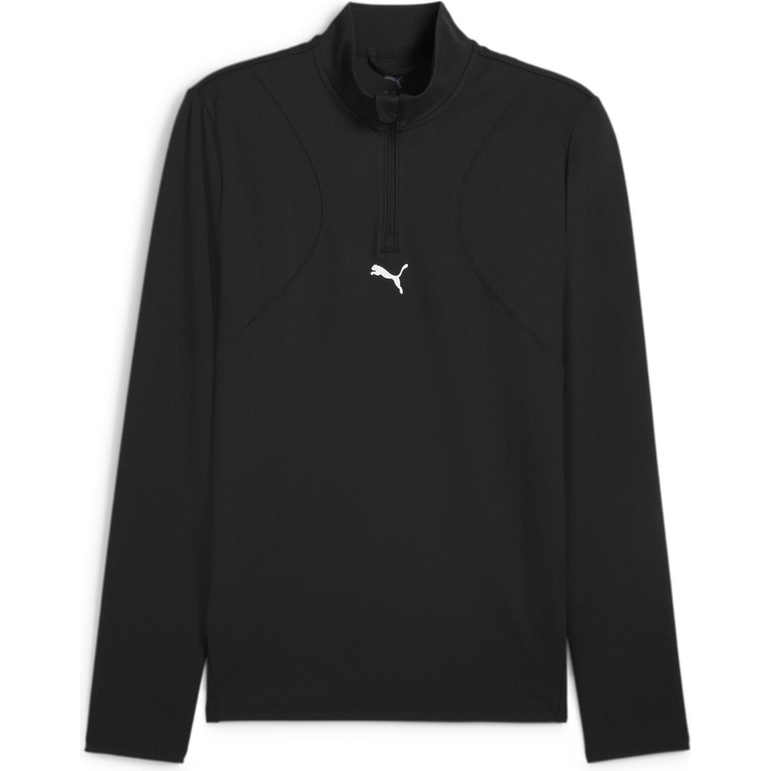Puma, Herren, Laufjacke, M CLOUDSPUN 1/4 ZIP (3XL), Schwarz, 3XL