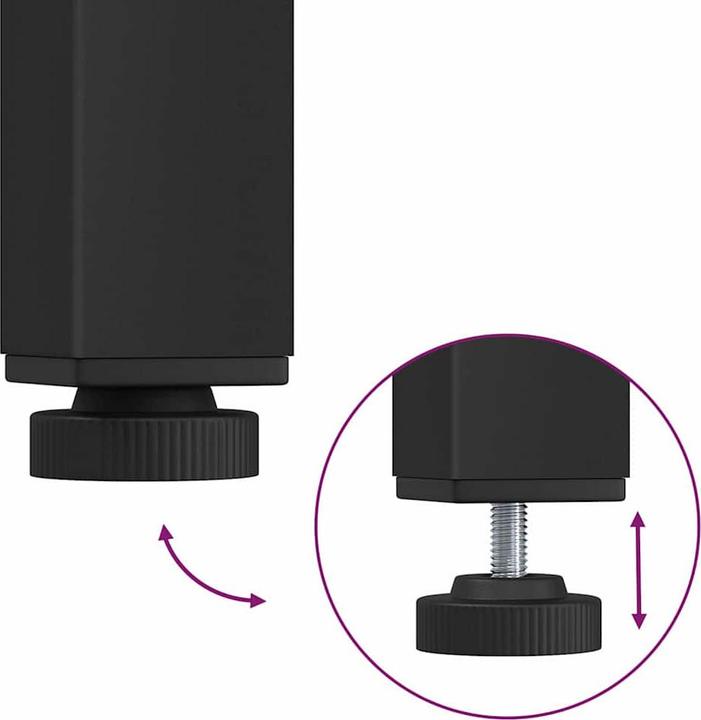 Produktbild vidaXL Holztisch (80 x 50 x 76.50 cm)