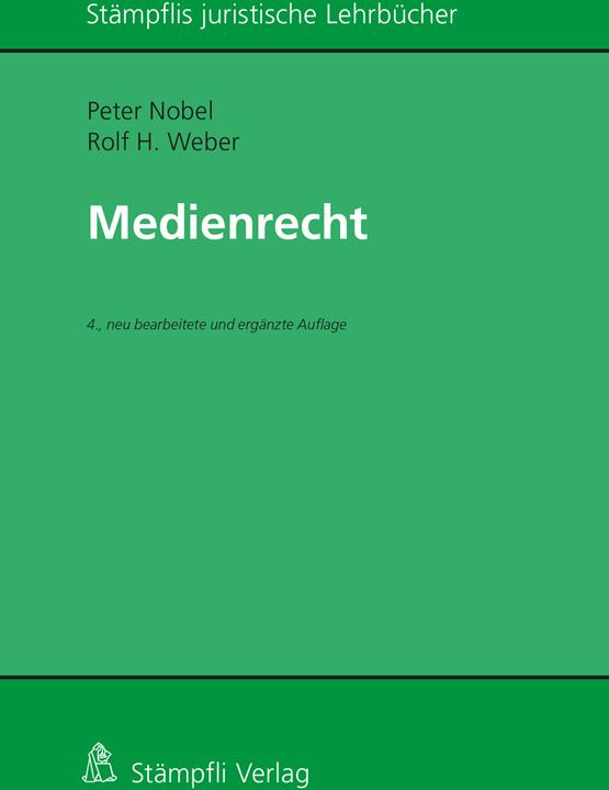 Image du produit Medienrecht (Allemand, Peter Nobel, Rolf H. Weber, 2021)
