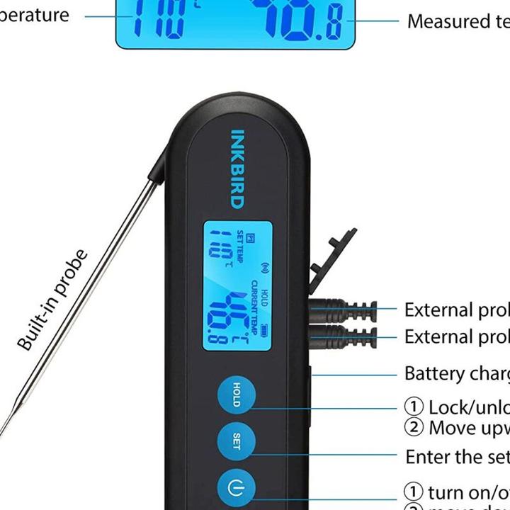 Actual product image Inkbird IHT-2PB Digital Einstichthermometer