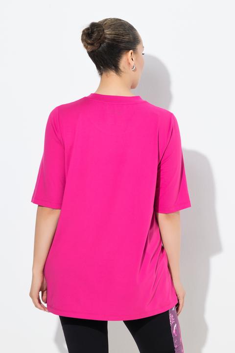 Produktbild Ulla Popken Funktions-Longshirt, A-Linie, Rundhals, Halbarm, recycelt (50, 52)