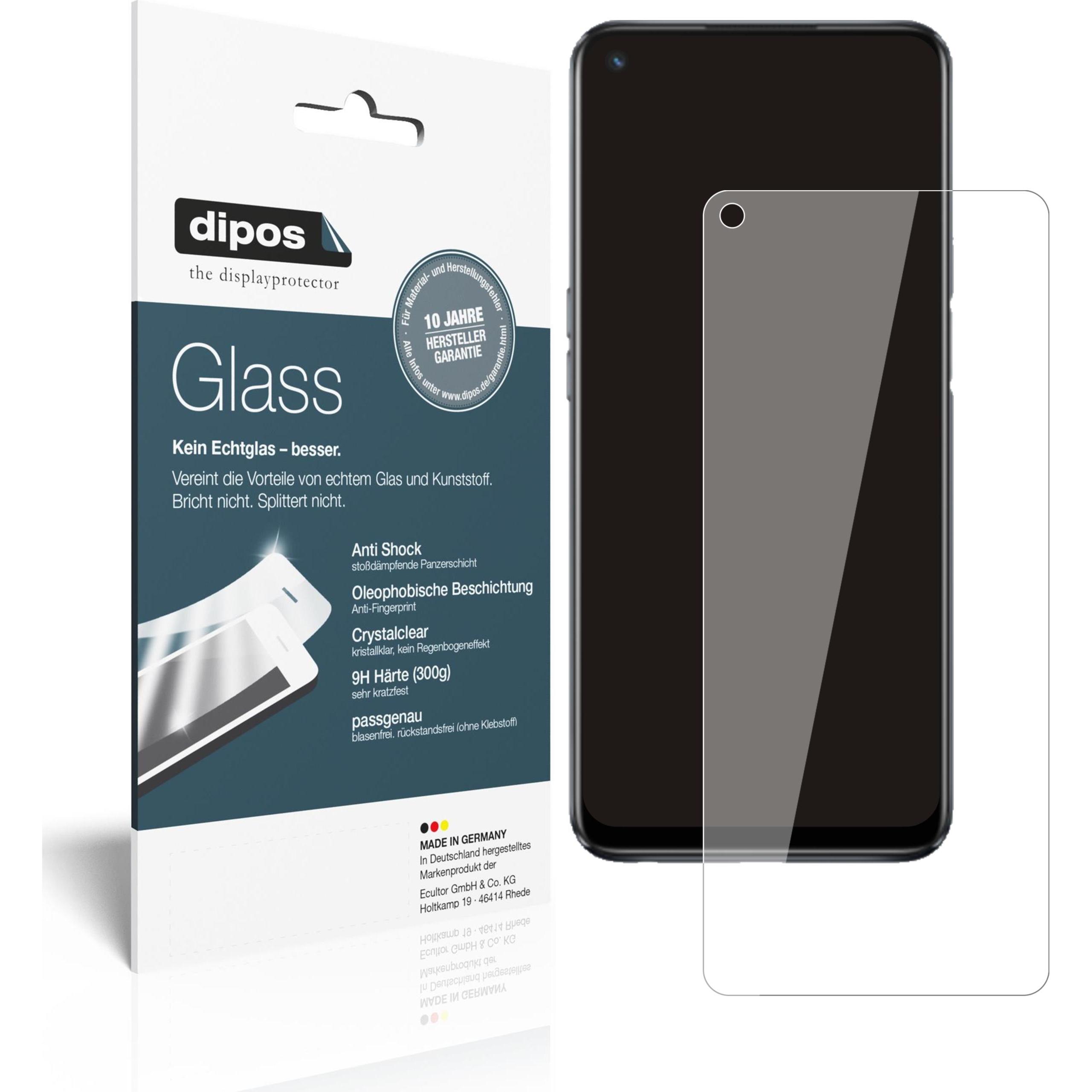 Dipos Displayschutz Anti-Shock (2 Stück, Oppo A93s 5G), Smartphone Schutzfolie, Transparent