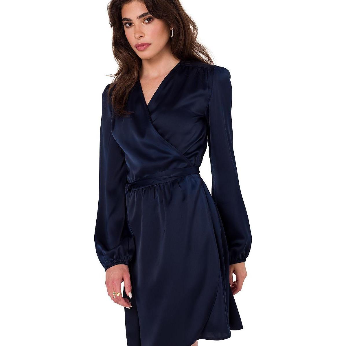 Makover, Damen, Kleider, Abendkleid, Blau, (L, XL)