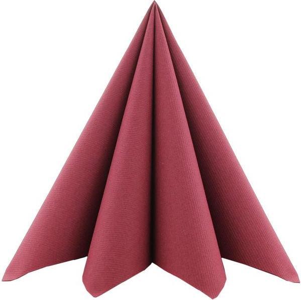 Image du produit Mank Serviette de table Basic BORDEAUX (50 pcs, 40 x 40 cm)