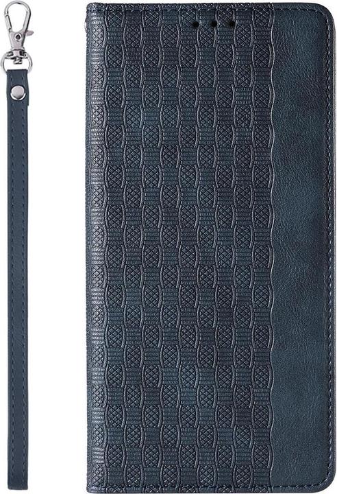 Actual product image Hurtel Magnet Strap Case for iPhone 12 Pouch Wallet + Mini Lanyard Pendant Blue (Apple iPhone 12)