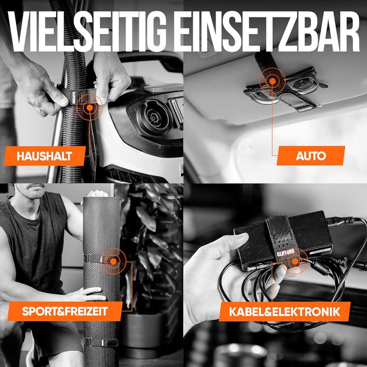 Produktbild Clifford Elastisches Klettband mit Silikon-Grip (40 mm)