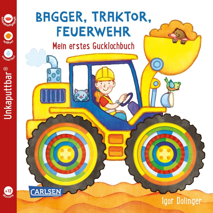 Actual product image Baby Pixi (unkaputtbar) 115: Bagger, Traktor, Feuerwehr (German)
