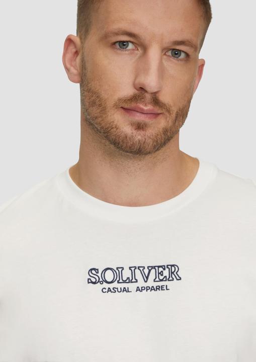 Produktbild S.Oliver T-Shirt T-Shirt mit Logo-Motiven aus reiner Baumwolle (XXL)