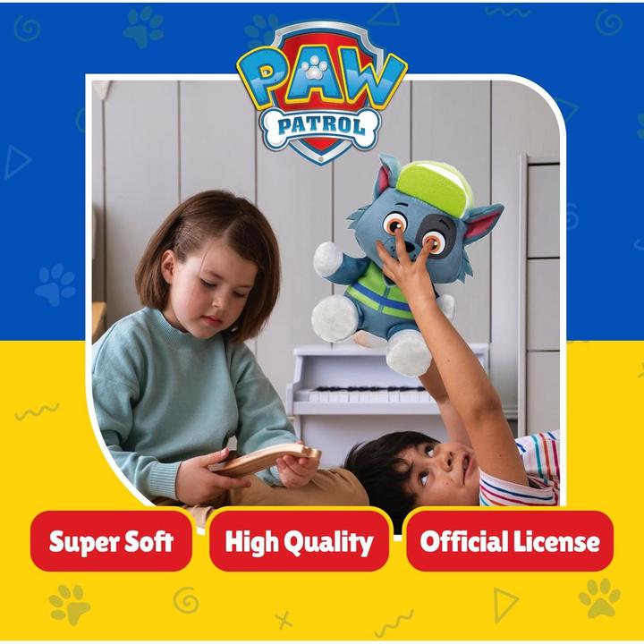 Actual product image Ty Plush Paw Patrol Rocky 20 cm, blue, green (20 cm)