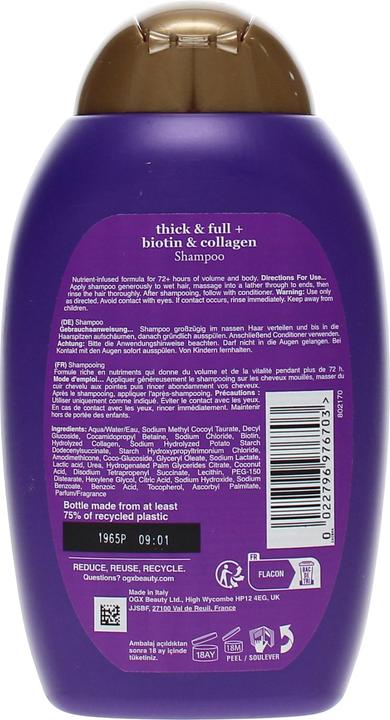 Produktbild Ogx Biotin und Kollagen (Flüssiges Shampoo, 385 ml)