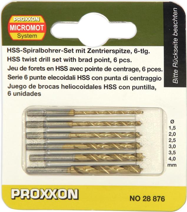 Actual product image Proxxon Twist drill set (3 millimetres)