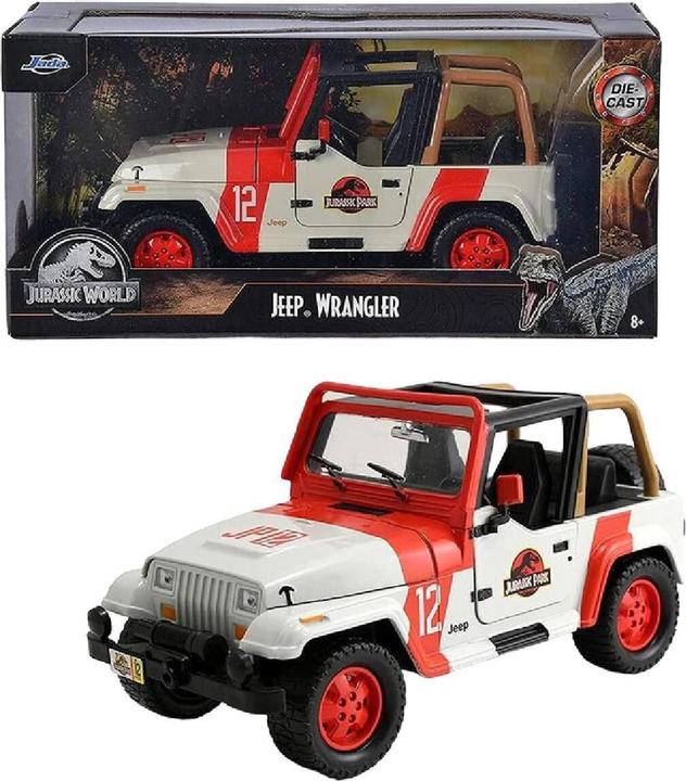 Actual product image Jada Jurassic Park 1992 Jeep Wrangler 1:24
