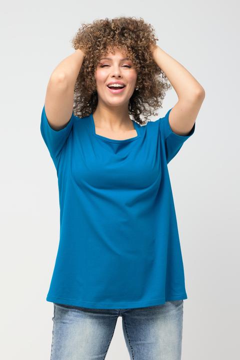 Actual product image Ulla Popken Essential Square Neck Stretch Tee (42, 44)