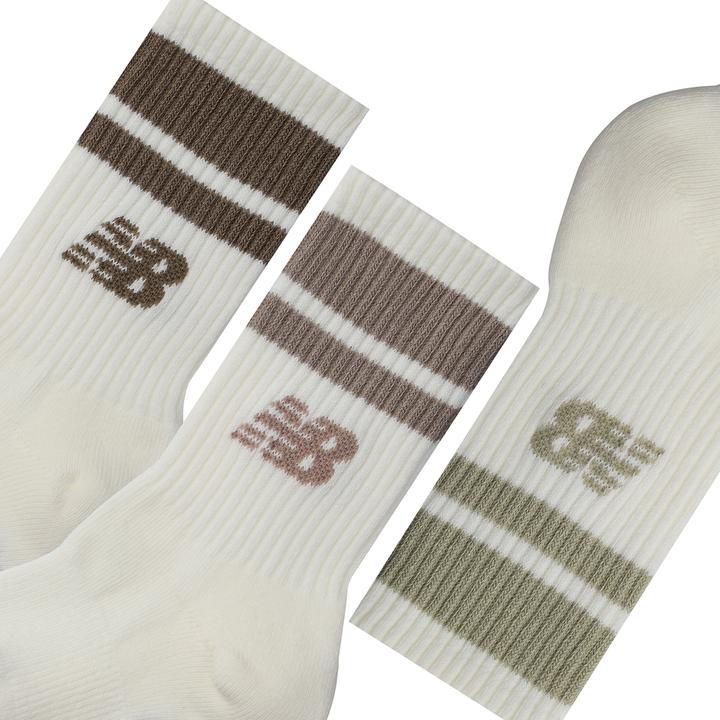 Actual product image New Balance Kids Everyday Stripe Midcalf 3 Pack (pack of 3, S)