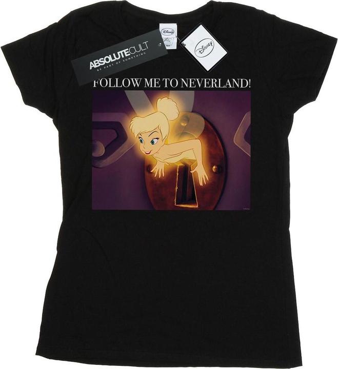 Actual product image Disney Womens/Ladies Tinker Bell Follow Me Cotton T-Shirt (XL)