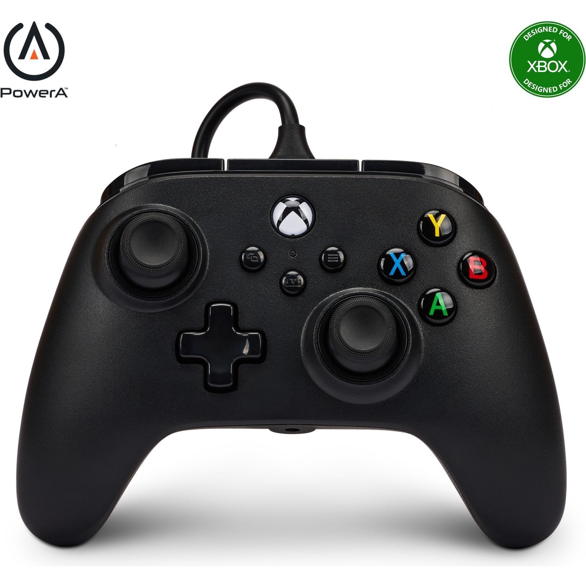 PowerA Nano verbesserter kabelgebundener Controller von für Xbox Series X S - Schwarz (Xbox Series X, Xbox Series S, PC)...