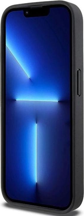 Actual product image DKNY DKHCP15XPCPTSSK iPhone 15 Pro Max 6.7" czarny/black hardcase Leather Checkered Mono Pattern & P (Apple iPhone 15 Pro Max)