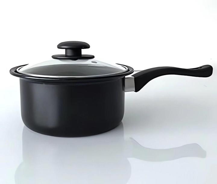 Actual product image König Design Cookware set saucepan frying pan 16 18 20 cm | 13-piece cooking set metal non-stick 3 lids (Pot)