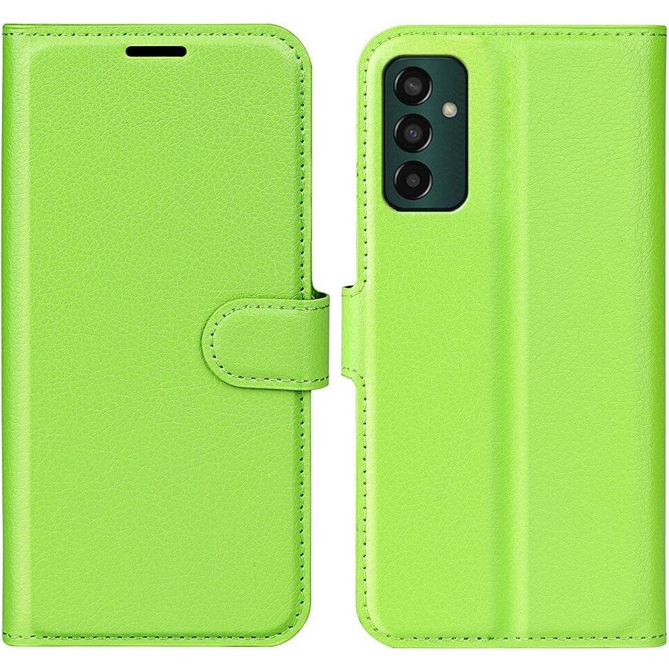 Cover-Discount Galaxy M13 - Leder Etui Hülle grün (Samsung Galaxy M13), Smartphone Hülle, Grün