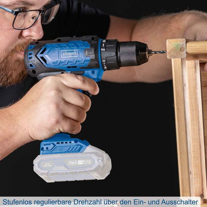 Actual product image Scheppach C-DD45-X cordless drill driver (DIY)