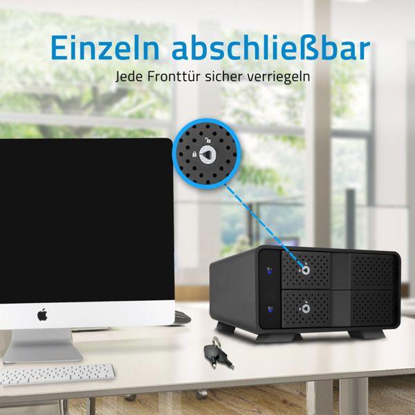Produktbild Fantec MB-X2U31H 2x 3,5 Gehäuse (3.5")