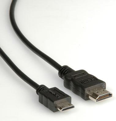 Produktbild Roline HDMI (Typ A) — mini HDMI (Typ C) (2 m, HDMI, 1.3)