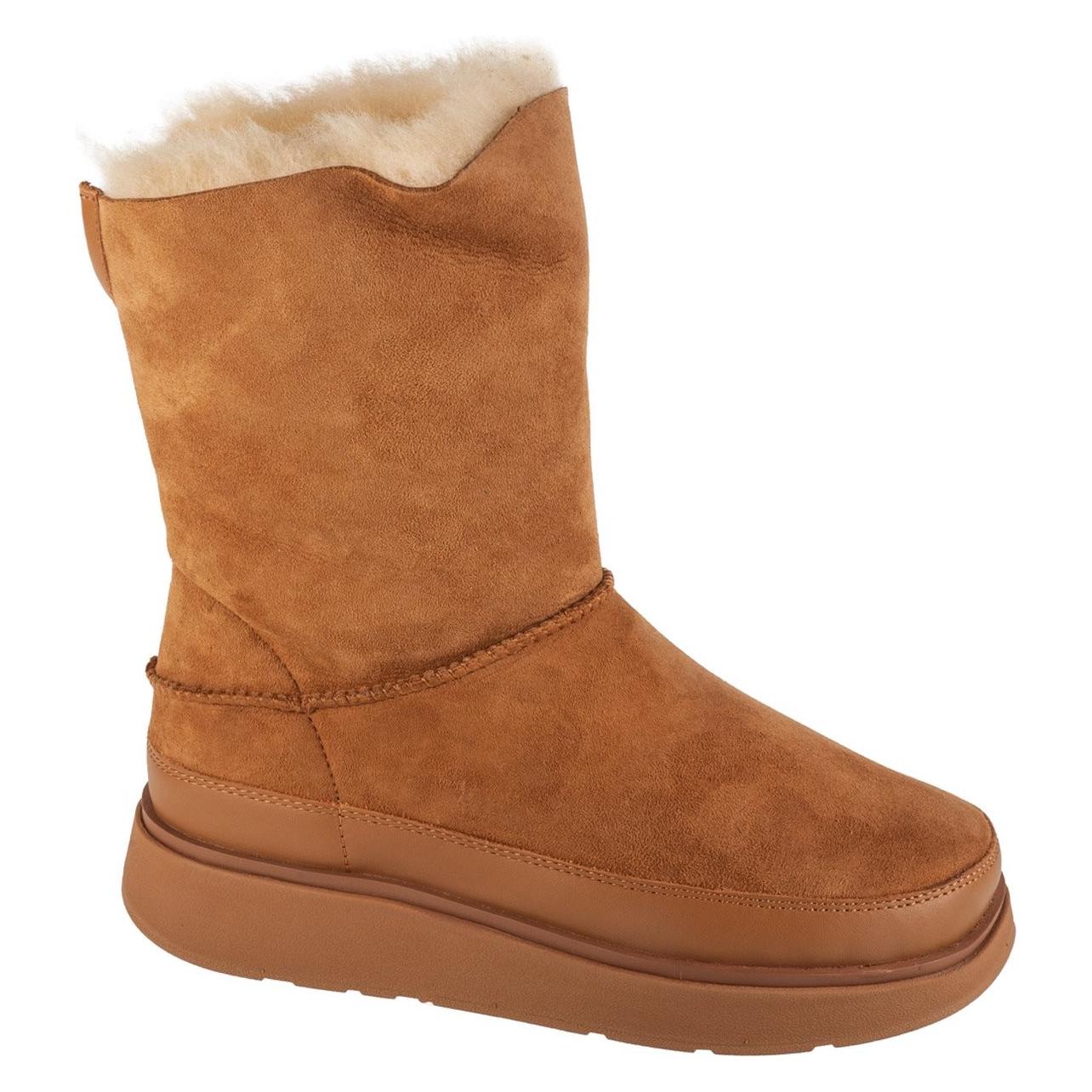 Fitflop, Damen, Boots + Stiefel, Kurze Doppelseitige Shearling-Stiefel Für Damen, Braun, (37)