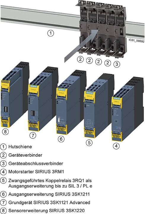 Produktbild Siemens Expansion safety relay, 4NO, 24Vdc