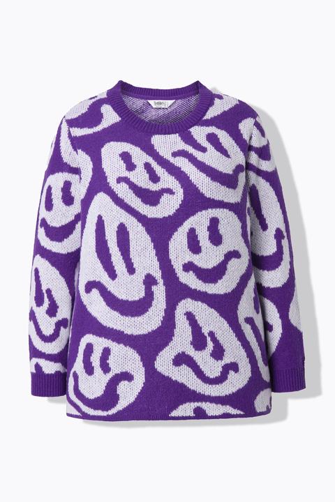 Produktbild Angel of Style Pullover, Straight Fit, Smiley-Muster (54)