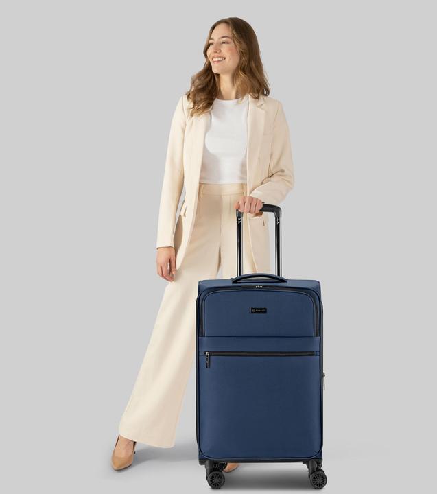 Actual product image Bugatti Valencia Soft 4 Rollen Trolley M 64.5 cm mit Dehnfalte (57 l)