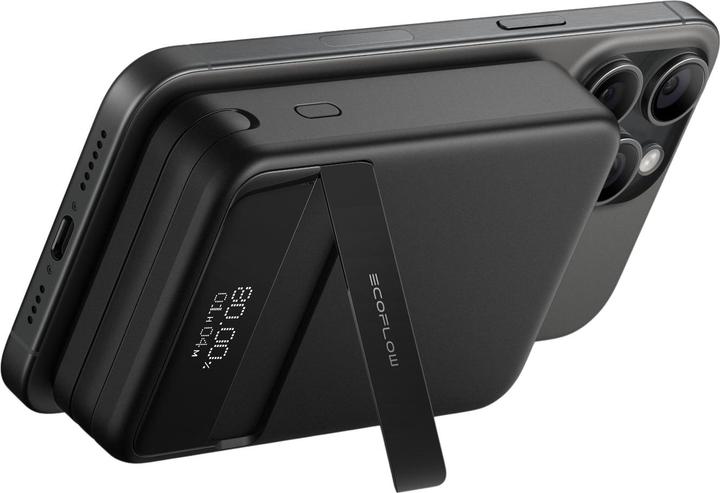 Produktbild EcoFlow RAPID magnetic powerbank, 10000mAh, (black). (10000 mAh, 65 W, 10000 Wh)
