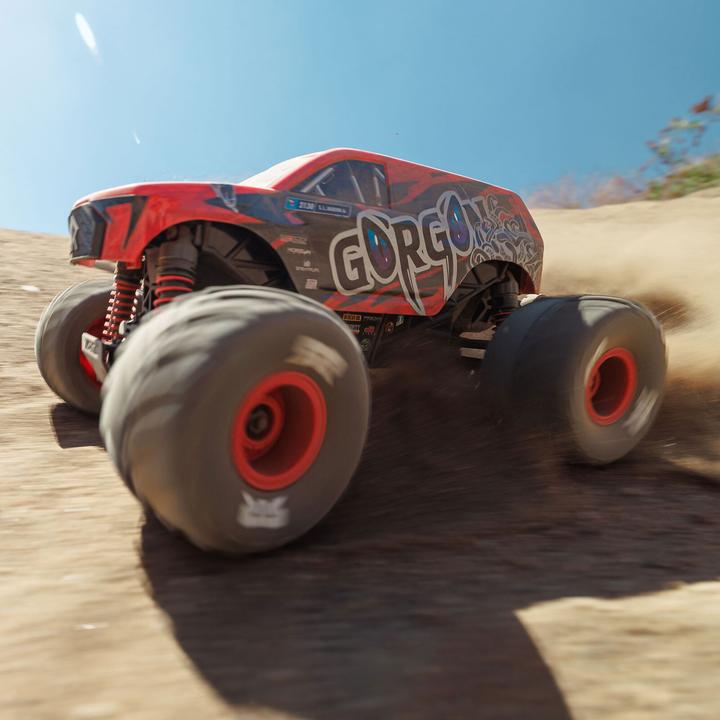 Actual product image Arrma Monster Truck Gorgon Grom Brushed 4x4 RTR 1:16 Rot (RTR Ready-to-Run)