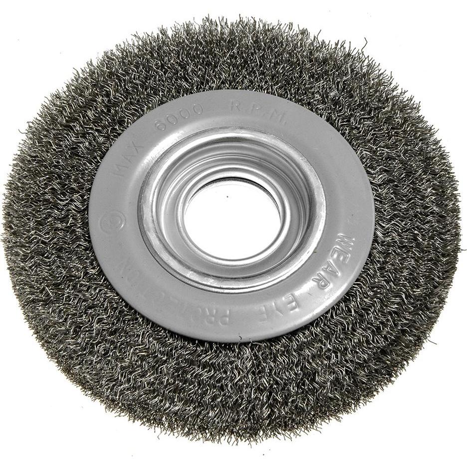 Graphite, Abrasivi, Drahtbürste 150 x 32 mm, gewellter Draht, Stahl