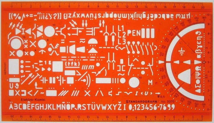 Produktbild Elektro-kombi Schablone