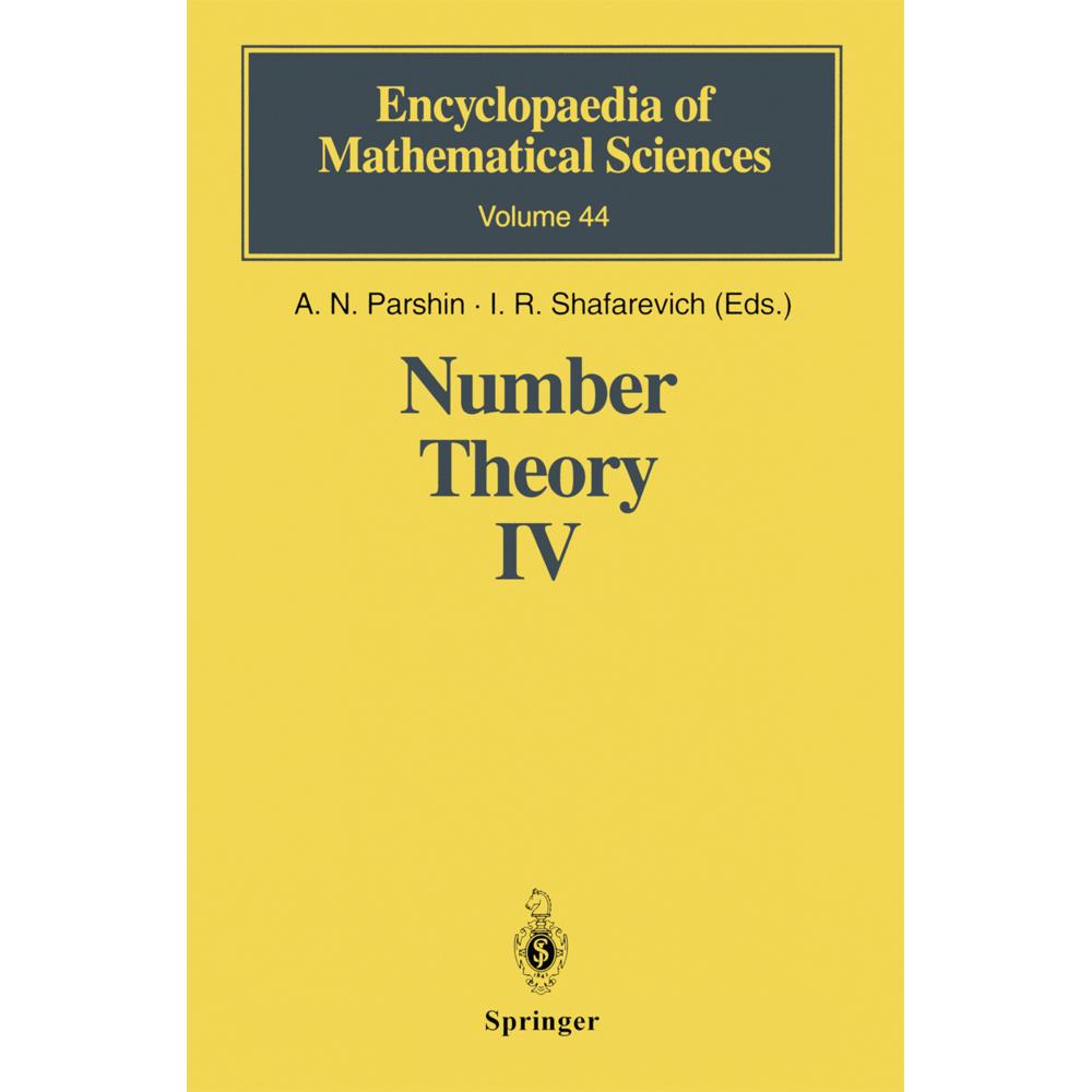 Number Theory IV, Fachbücher