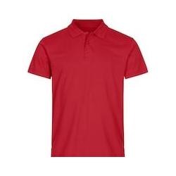 Local Media, Herren, Shirts, Poloshirt Clique Basic 028230, Baumwolle, Rot, Grösse L, Rot